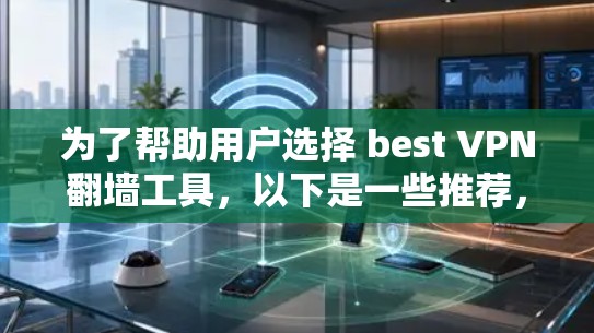 为了帮助用户选择 best VPN翻墙工具，以下是一些推荐，涵盖功能全面、安全性高和易于使用的选项